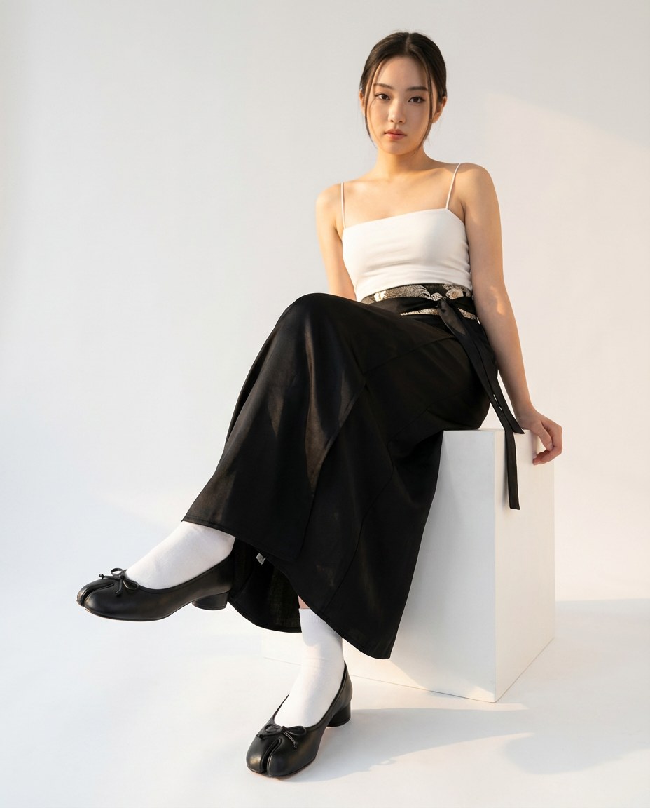 Tabi Bow Tie Heel