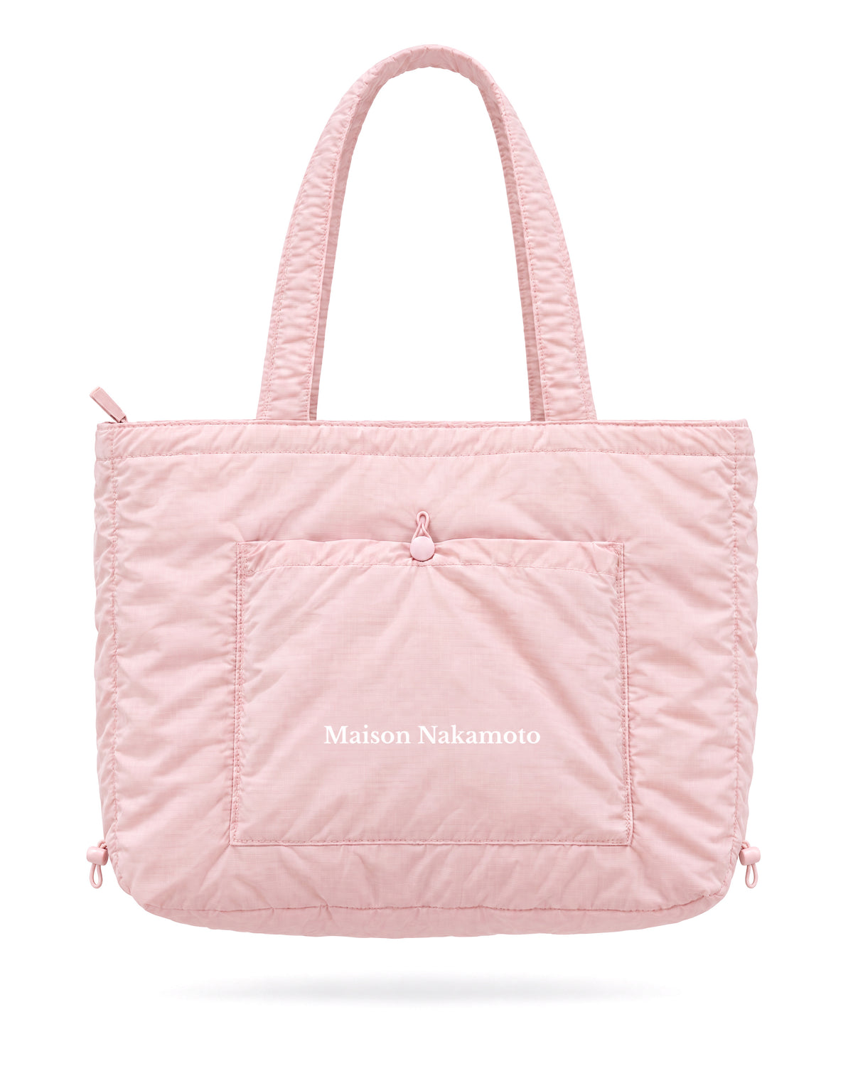 Kyoto Bag in pastel pink by Maison Nakamoto, front view