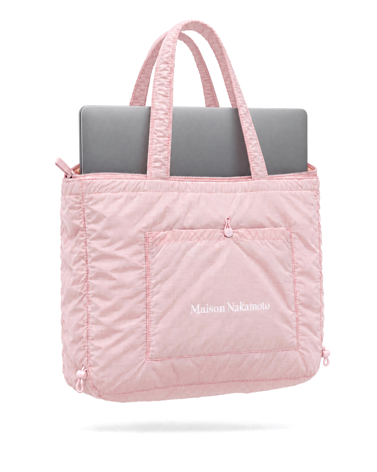 Kyoto Bag with a 16 inch laptop inside, three quarter view