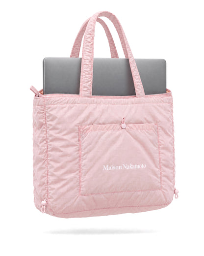 Kyoto Bag with a 16 inch laptop inside, three quarter view
